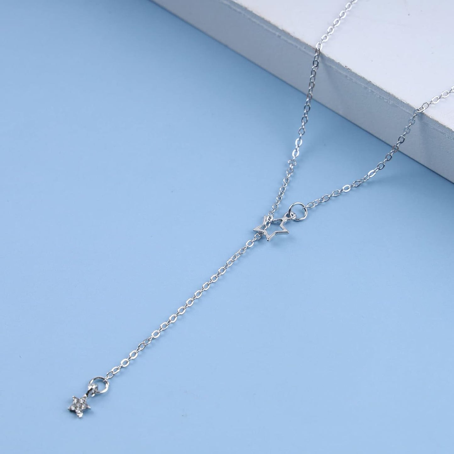 Boho Étoile De Cristal Y Collier Ras Du Cou Vintage Argent Tiny Étoile Pendentif Collier Hip-Hop Rempli Strass Étoile Tour De Cou Rock Déclaration Collier Charme Bijoux Pour Femmes Et Filles