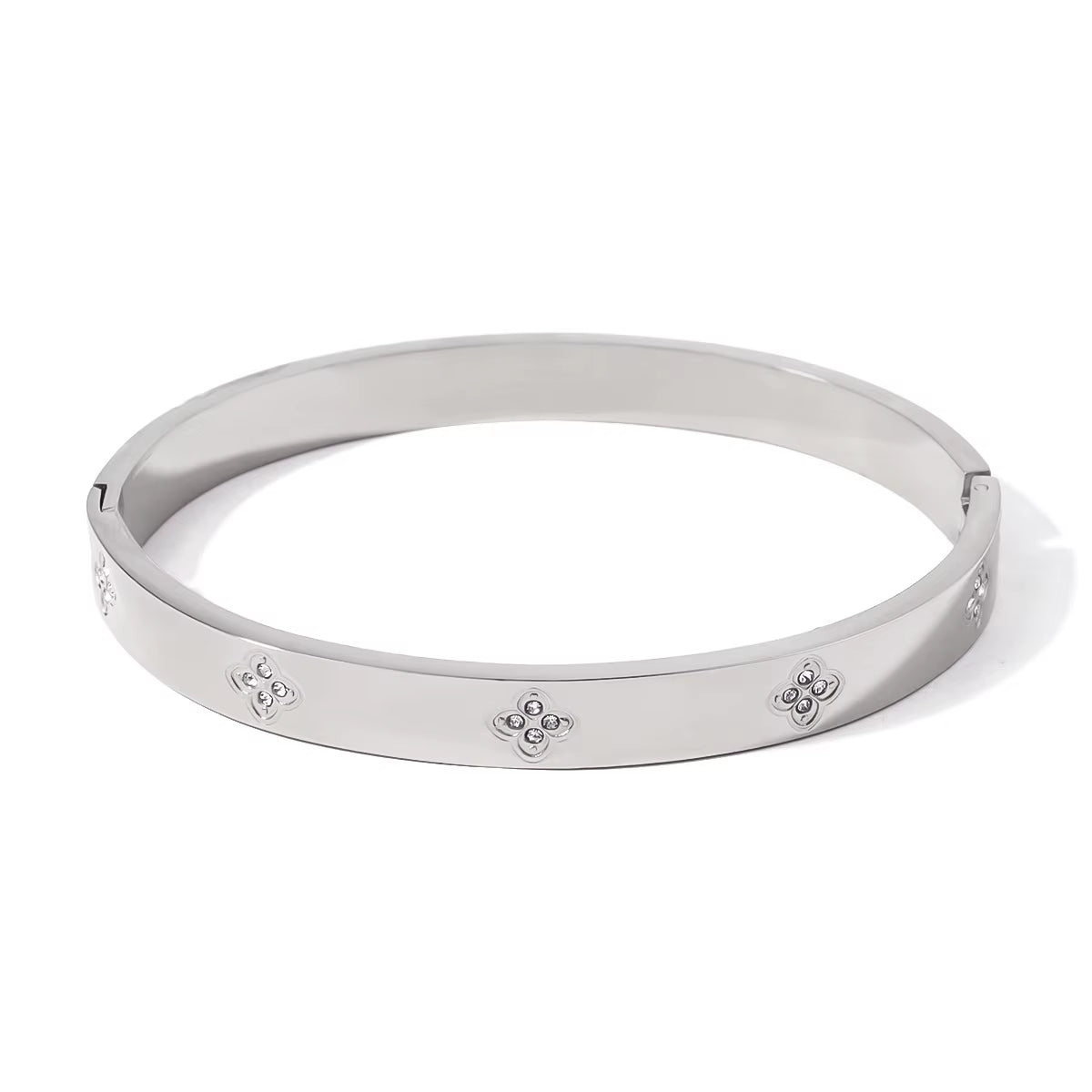 2 Pcs Triangle Star Zirconia Bracelet with Clover Bracelet, Suitable for Daily Wear, Valentine'S Day Gift, Mother'S Day Gift