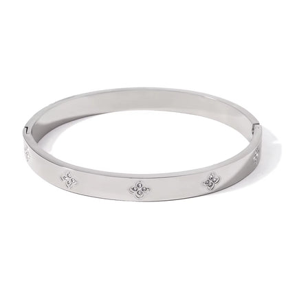 2 Pcs Triangle Star Zirconia Bracelet with Clover Bracelet, Suitable for Daily Wear, Valentine'S Day Gift, Mother'S Day Gift