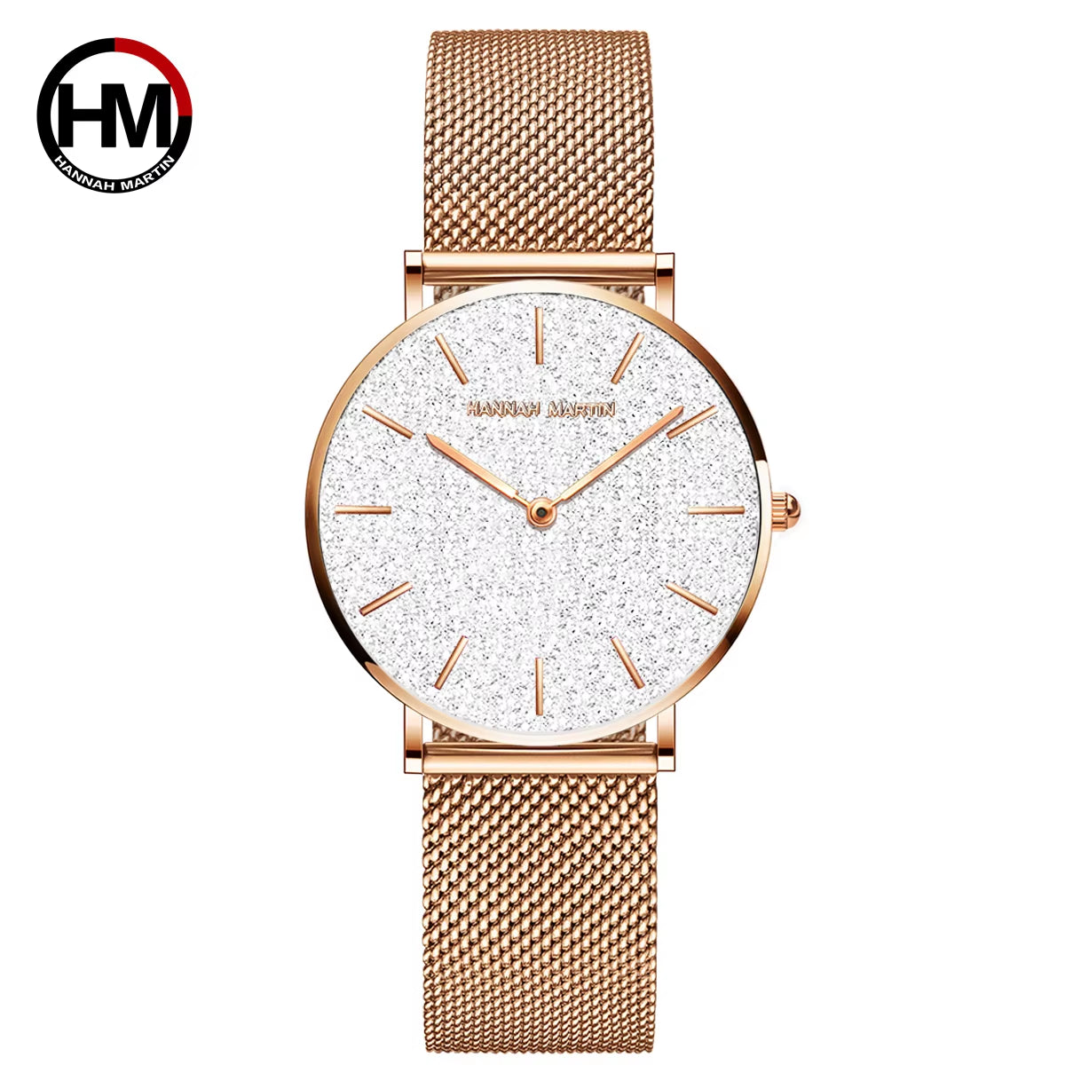 Brand Quality Stainless Steel Japan Quartz Movement Waterproof Women 36Mm Full Rose Gold Ladies Dropshipping Watch