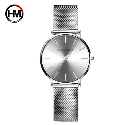 Brand Quality Stainless Steel Japan Quartz Movement Waterproof Women 36Mm Full Rose Gold Ladies Dropshipping Watch