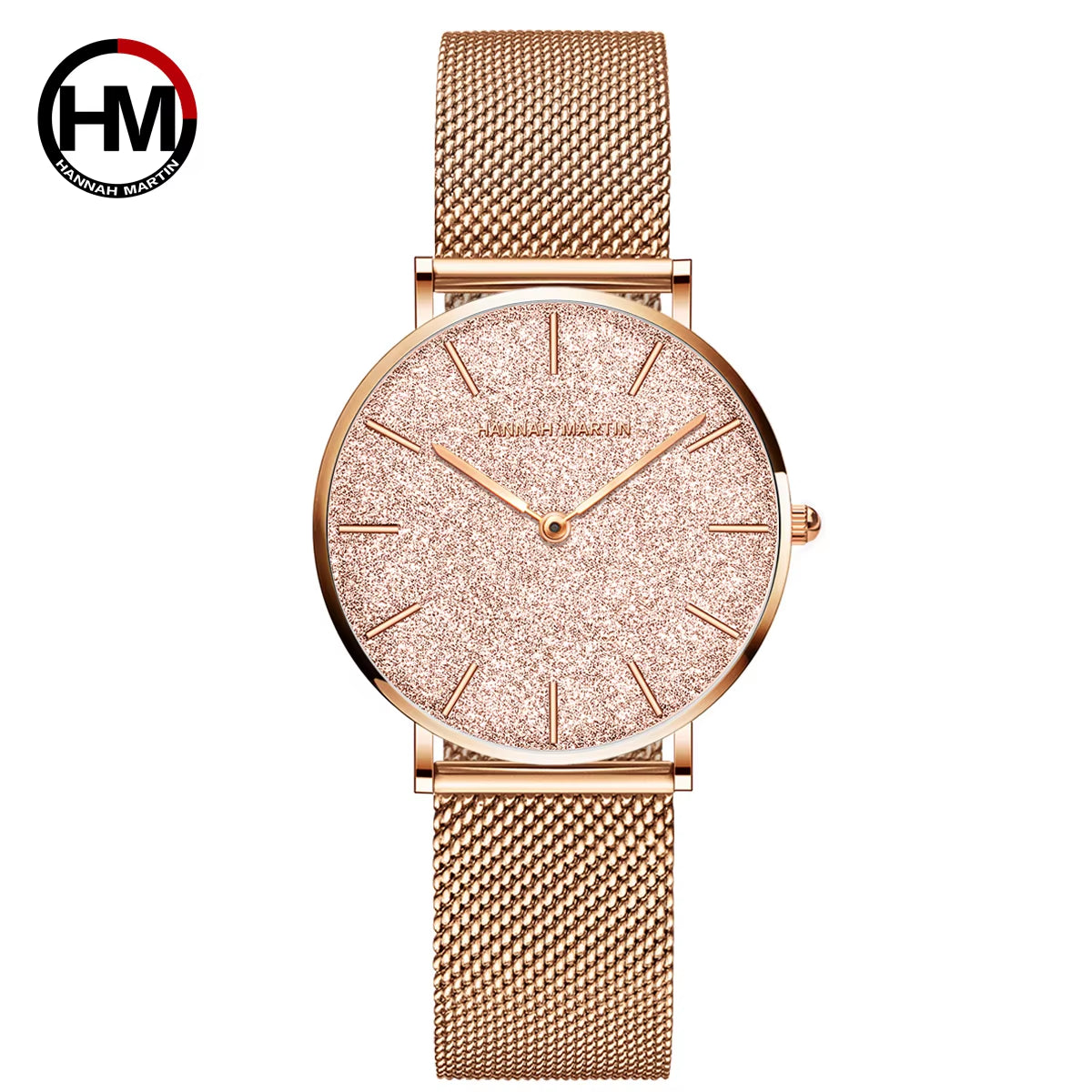 Brand Quality Stainless Steel Japan Quartz Movement Waterproof Women 36Mm Full Rose Gold Ladies Dropshipping Watch